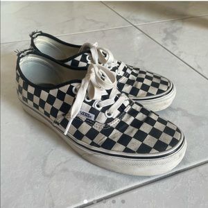 Authentic Checkered Vans